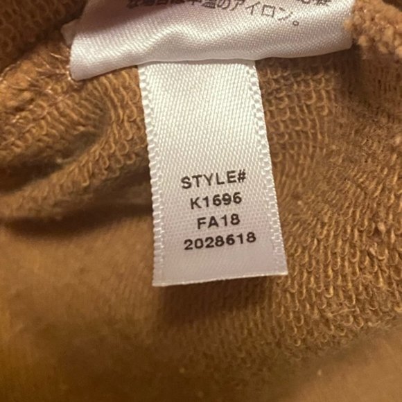 J. Crew Tan Hoodie with Ruffle Cuffs - Picture 4 of 4